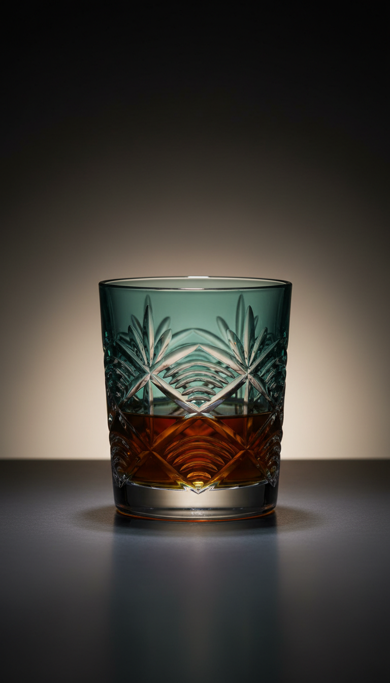Seigaiha Wave Cut Crystal Tumbler
