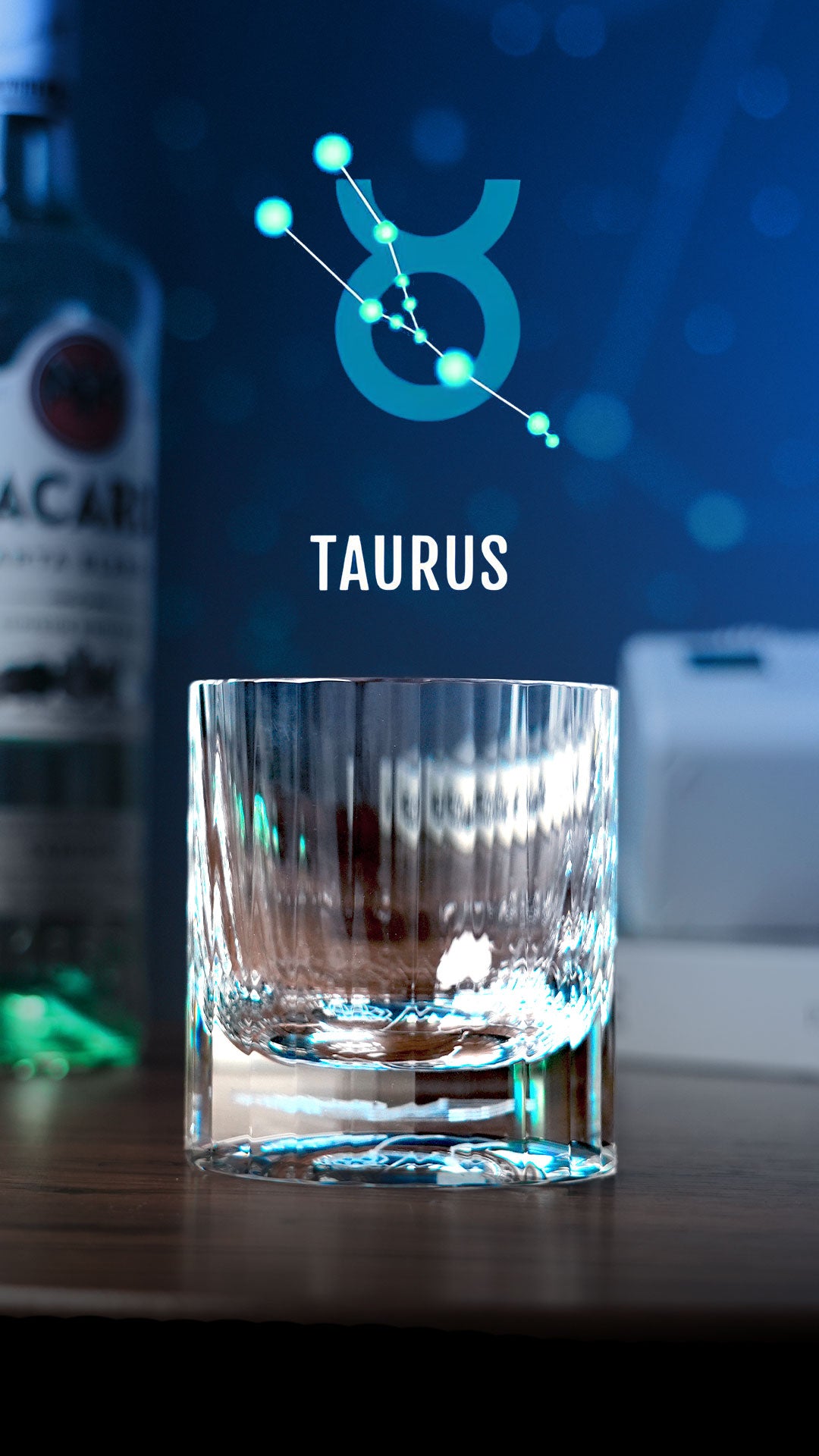 Edo Kiriko Hand-Carved "12 Constellations" Lead-Free Premium Crystal Whiskey Glass – A Celestial Birthday Gift