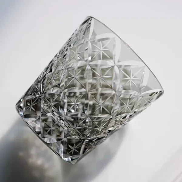 Edo Kiriko Asanoha Star Whisky Glass – Hand-Carved Premium Crystal Glass | Infinite Growth