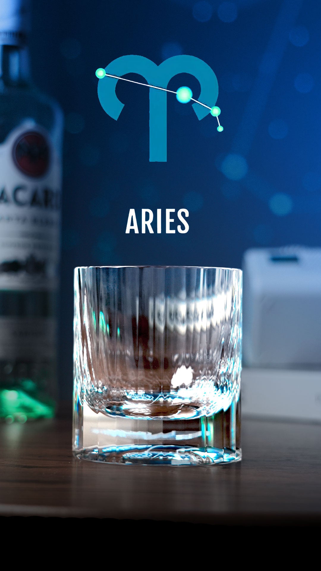 Edo Kiriko Hand-Carved "12 Constellations" Lead-Free Premium Crystal Whiskey Glass – A Celestial Birthday Gift