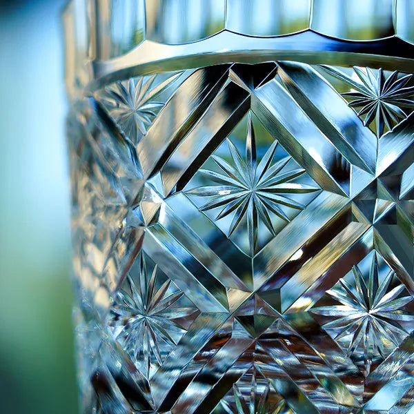 Edo Kiriko Hana Blossom Whisky Glass – Hand-Carved Lead-Free Premium Crystal | Radiant Garden