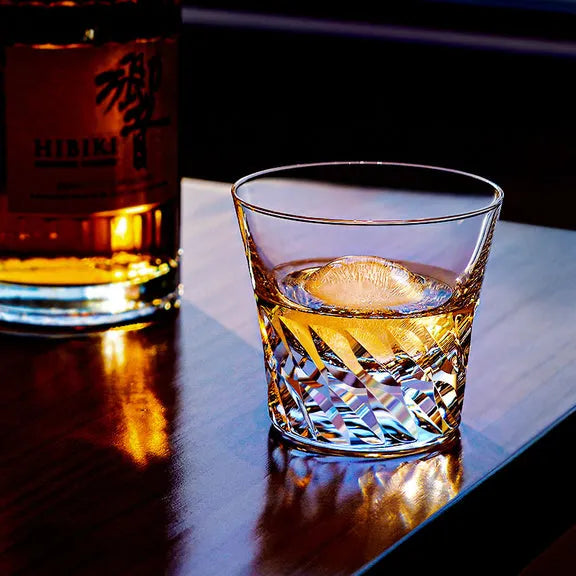 Edo Kiriko Angel Wings Whisky Glass – Hand-Carved Premium Crystal Glass | Celestial Grace