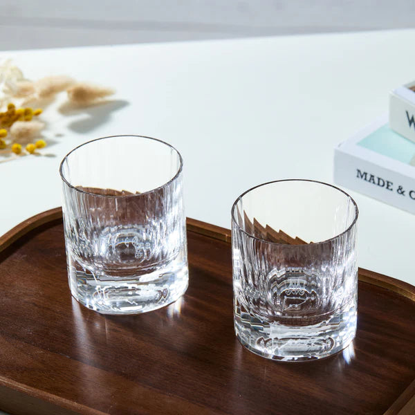 Edo Kiriko Hand-Carved "12 Constellations" Lead-Free Premium Crystal Whiskey Glass – A Celestial Birthday Gift