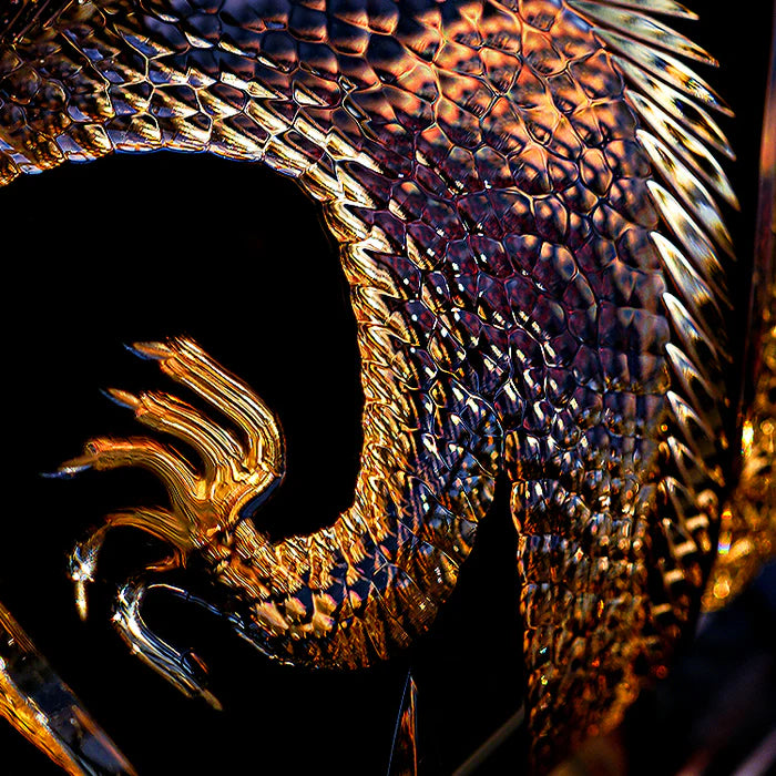 Edo Kiriko Hand-Carved Soaring Dragon Whiskey Glass – An Ascendant Myth in Crystal