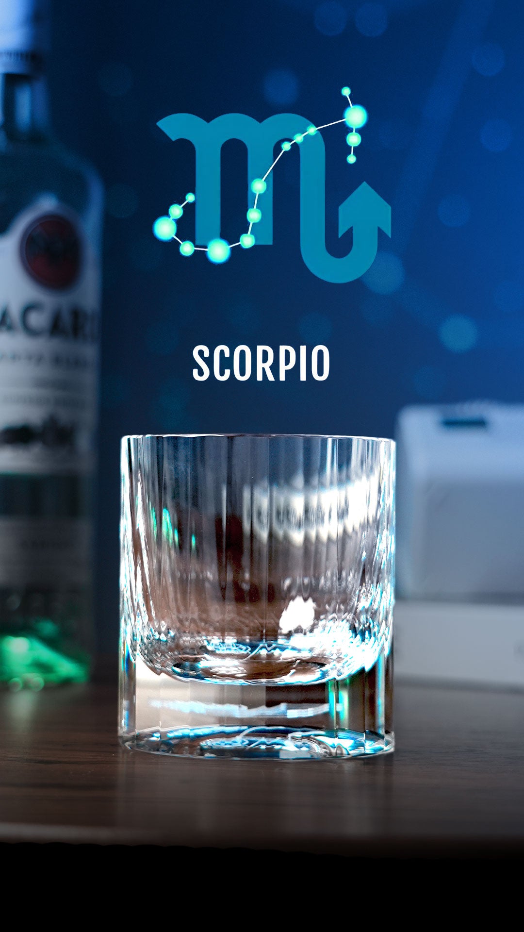 Edo Kiriko Hand-Carved "12 Constellations" Lead-Free Premium Crystal Whiskey Glass – A Celestial Birthday Gift