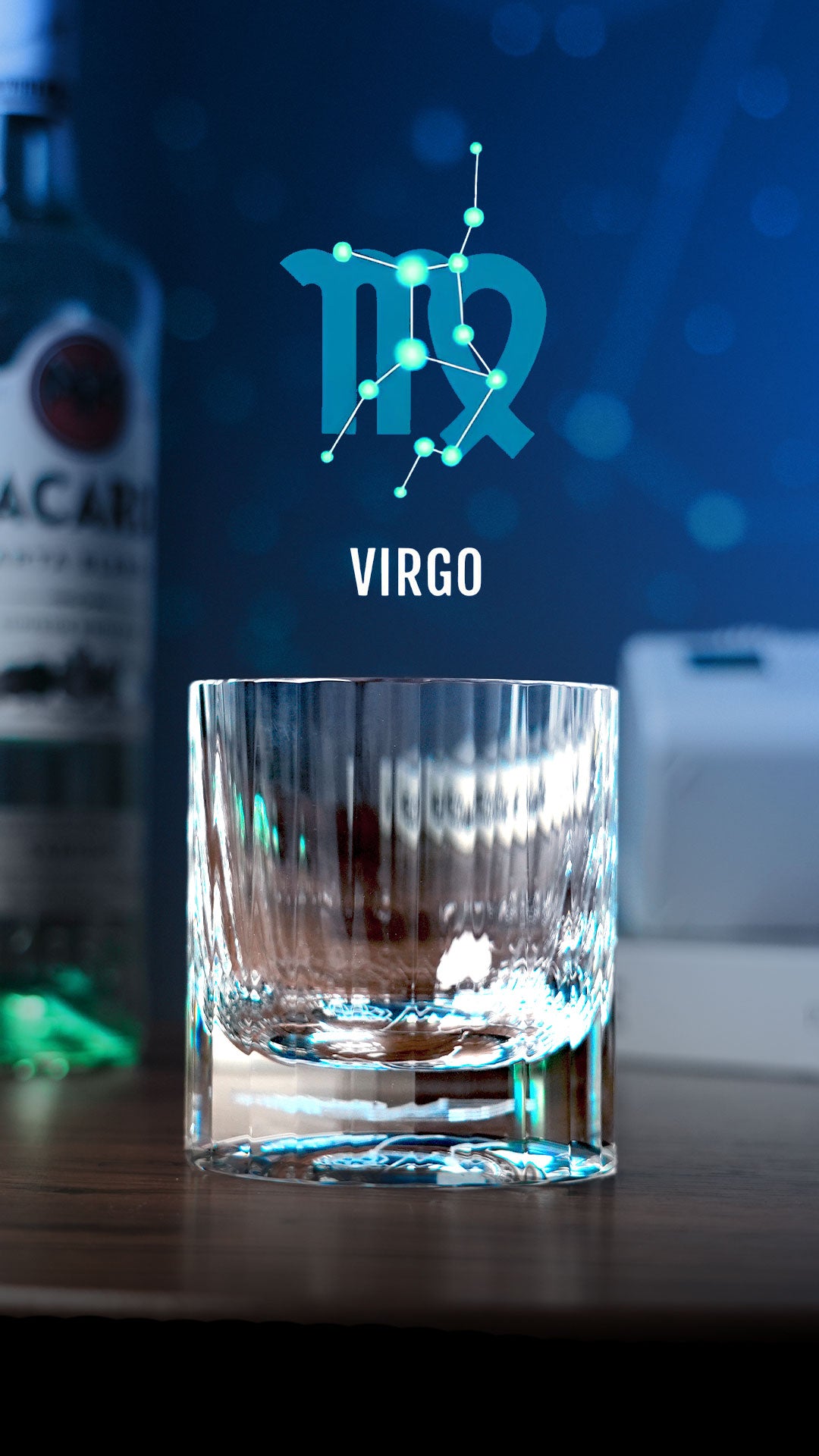 Edo Kiriko Hand-Carved "12 Constellations" Lead-Free Premium Crystal Whiskey Glass – A Celestial Birthday Gift