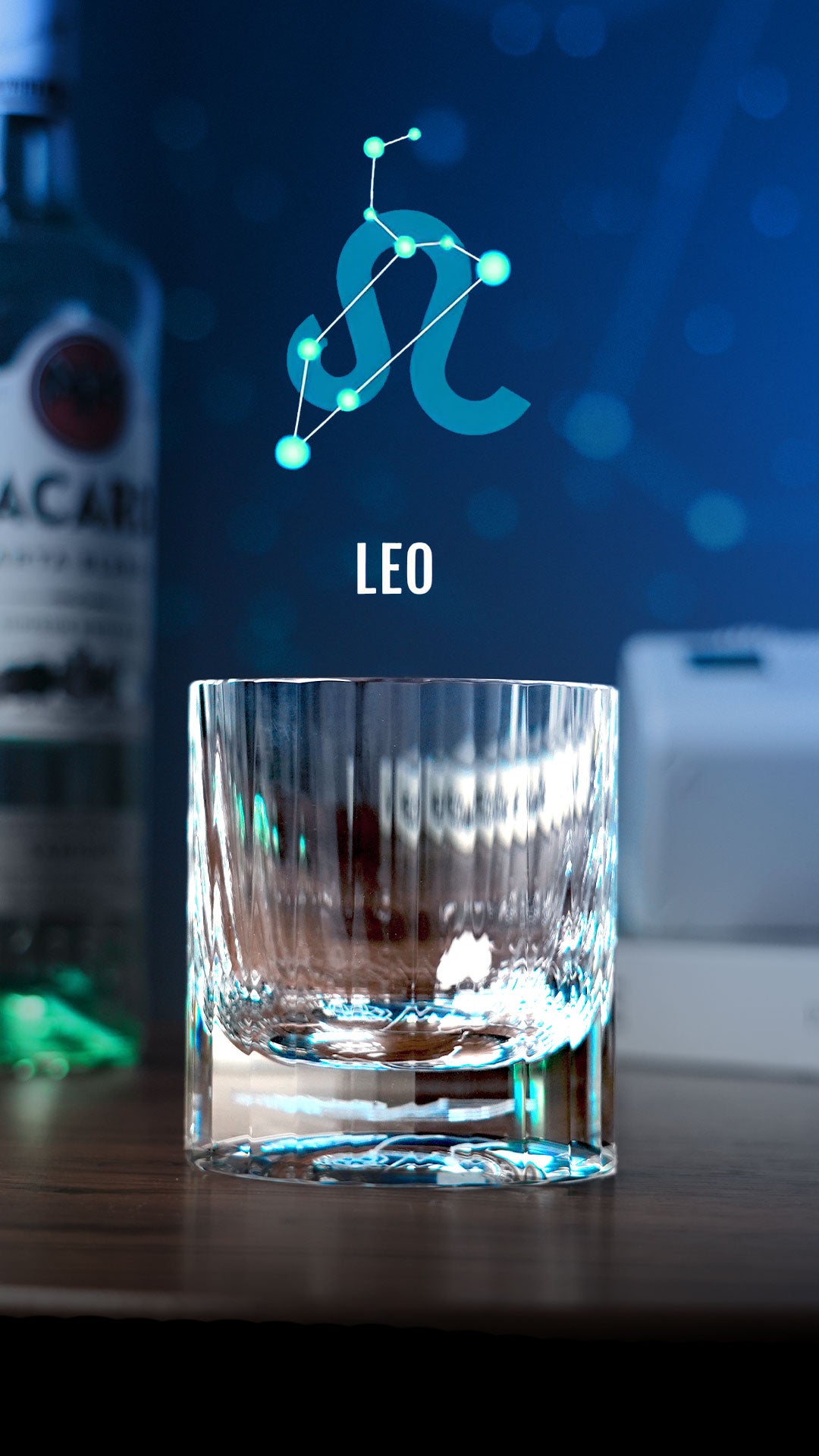 Edo Kiriko Hand-Carved "12 Constellations" Lead-Free Premium Crystal Whiskey Glass – A Celestial Birthday Gift