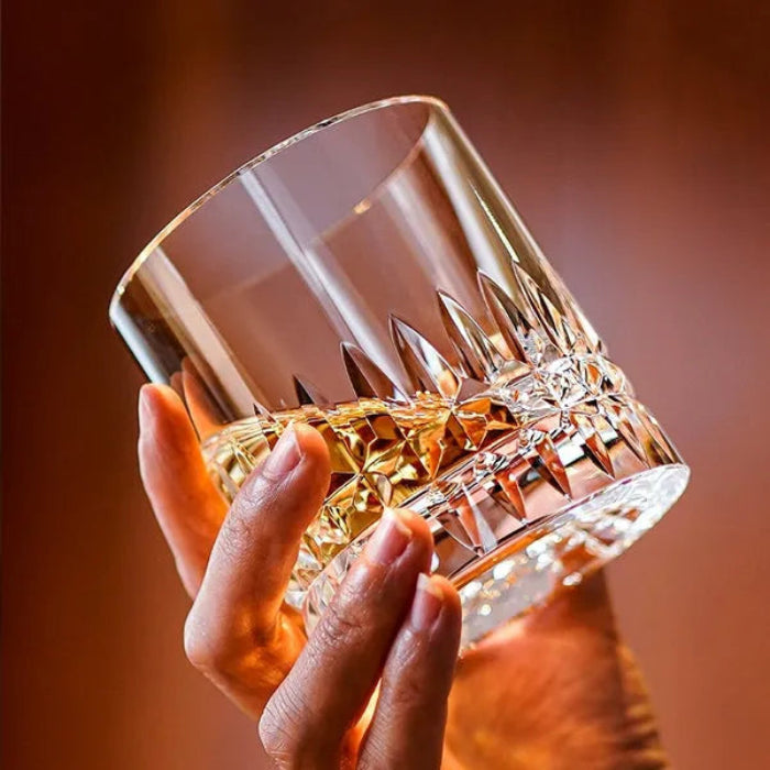 Edo Kiriko Crystal Royale Whisky Glass – Hand-Carved Lead-Free Premium Crystal | European Elegance