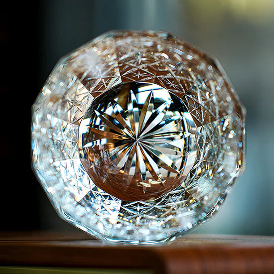 Edo Kiriko Hand-Carved Celestial Whisky Glass – A Voyage into Light and Legacy