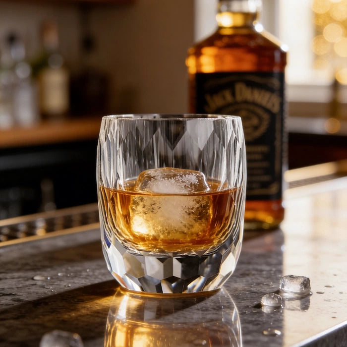 Edo Kiriko Diamond Whisky Glass – Hand-Carved Lead-Free Premium Crystal | Prismatic Light Ritual