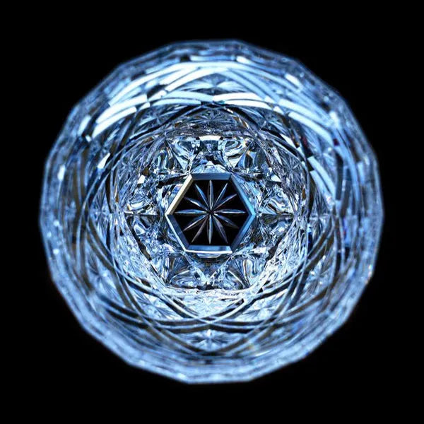Edo Kiriko Hana Blossom Whisky Glass – Hand-Carved Lead-Free Premium Crystal | Radiant Garden