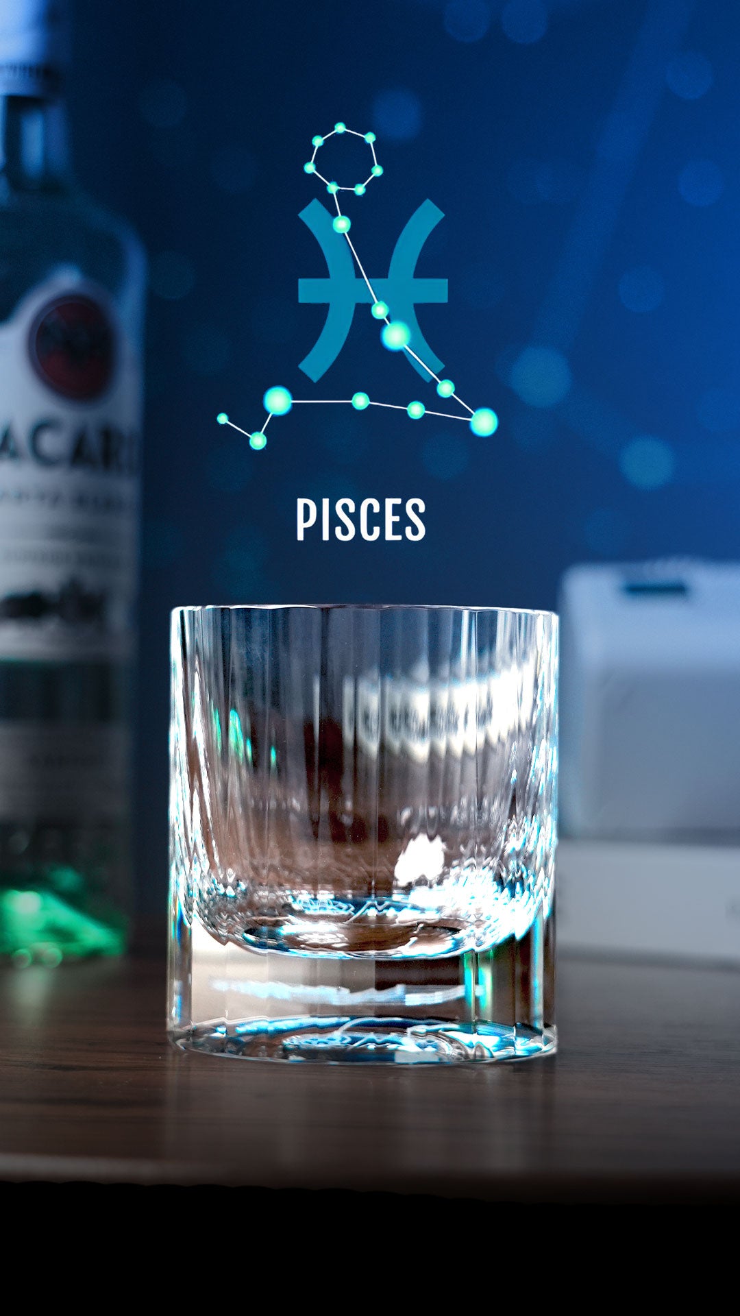 Edo Kiriko Hand-Carved "12 Constellations" Lead-Free Premium Crystal Whiskey Glass – A Celestial Birthday Gift