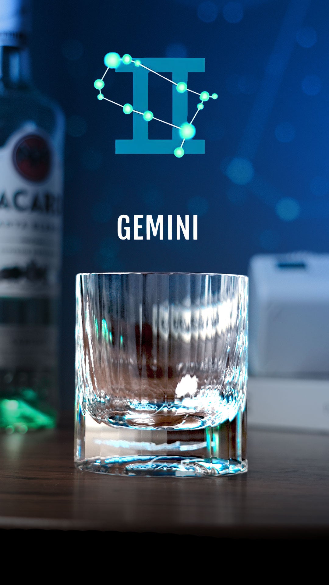 Edo Kiriko Hand-Carved "12 Constellations" Lead-Free Premium Crystal Whiskey Glass – A Celestial Birthday Gift