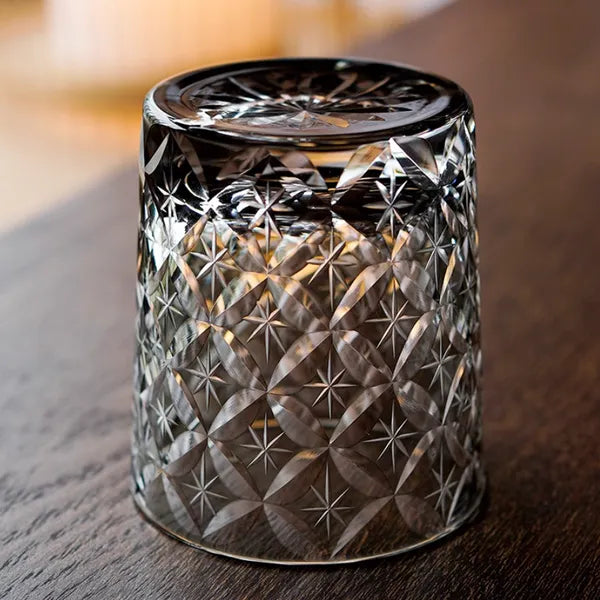Edo Kiriko Asanoha Star Whisky Glass – Hand-Carved Premium Crystal Glass | Infinite Growth