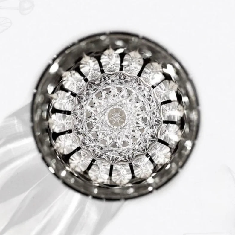 Edo Kiriko Starburst Whisky Glass – Hand-Carved Premium Crystal Glass | Radiant Explosion