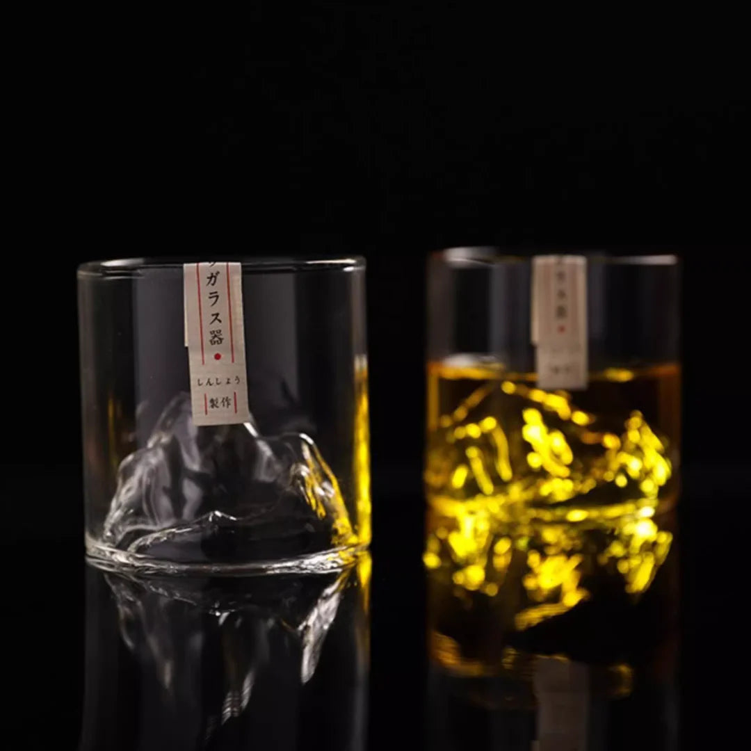 Edo Kiriko Hand-Carved Japanese Iceberg Whisky Glass – Authentic Japanese Artistry