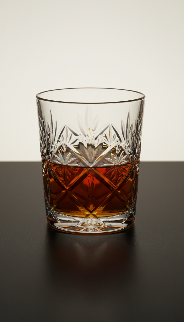 Asanoha Motif Edo Kiriko Whiskey Tumbler