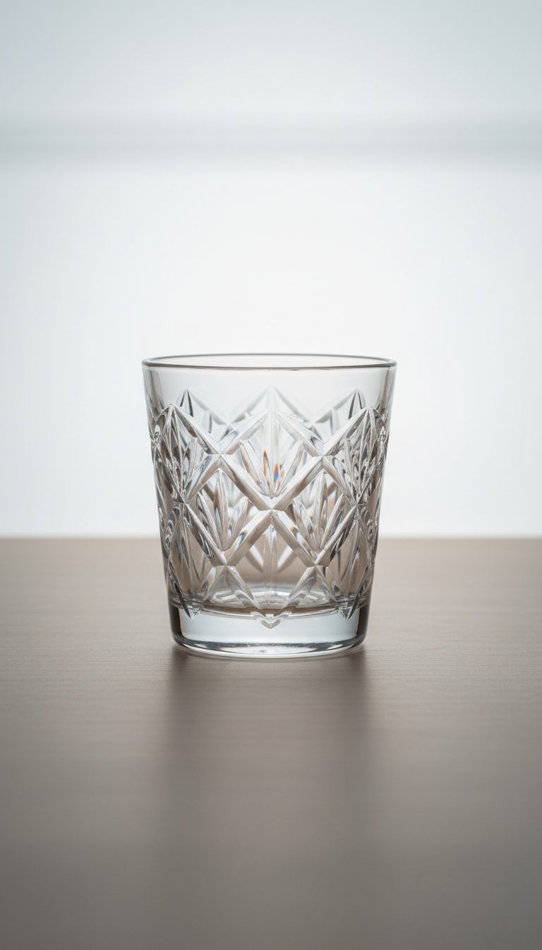 Asanoha Cut Edo Kiriko Glass