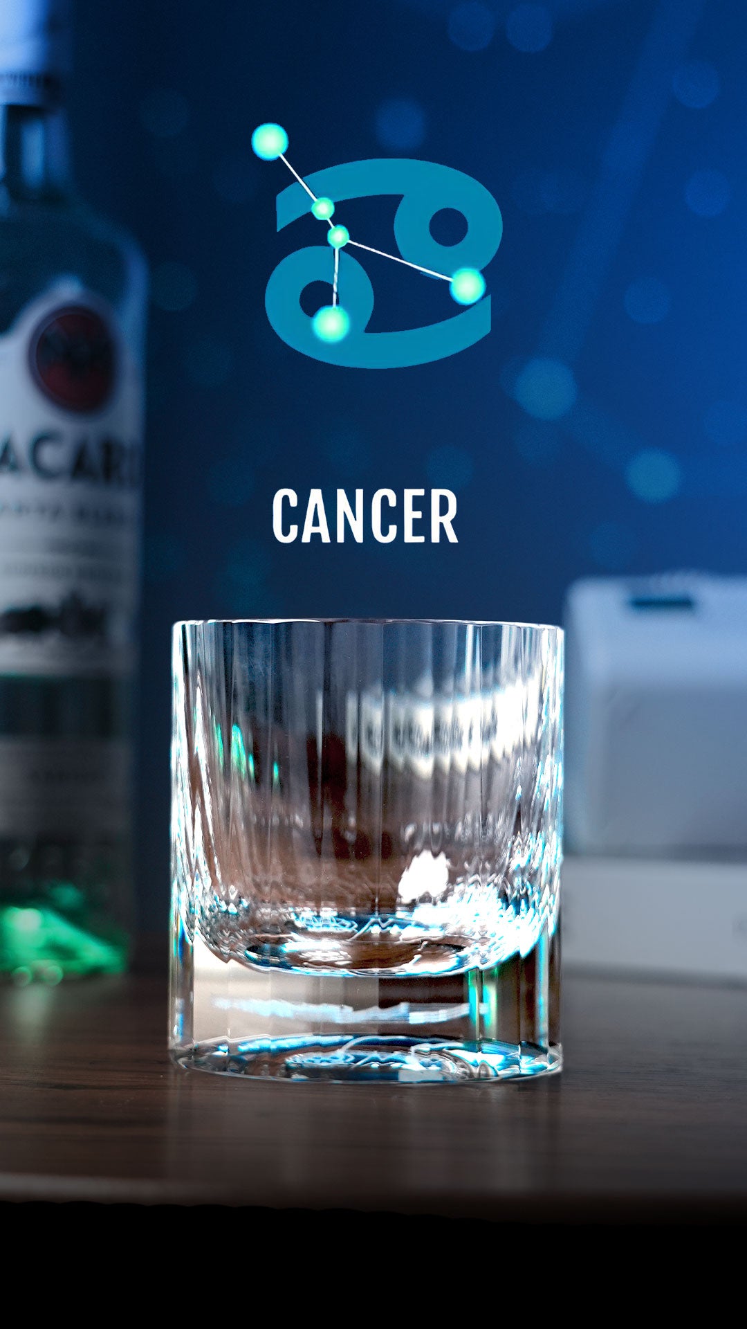 Edo Kiriko Hand-Carved "12 Constellations" Lead-Free Premium Crystal Whiskey Glass – A Celestial Birthday Gift