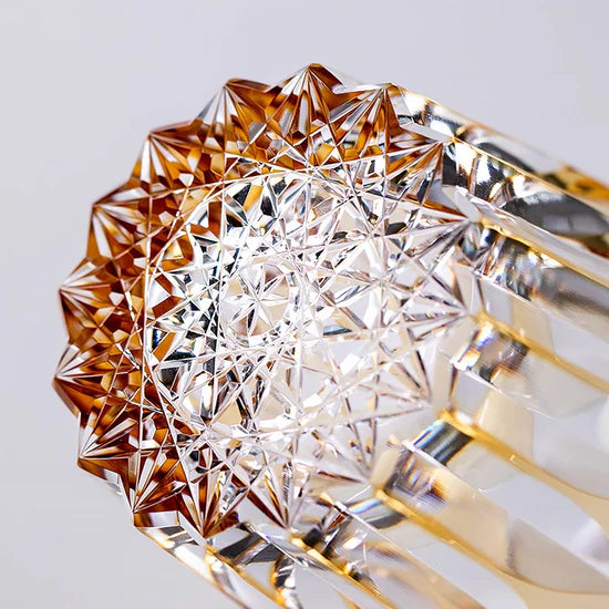 Edo Kiriko Hand-Carved Luxury Starburst Crystal Whisky Glass – A Radiance Born of Starlight