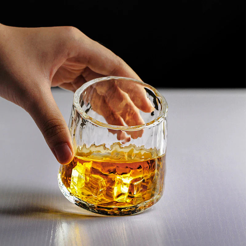 Edo Kiriko Hand-Carved Japanese Cloud Whisky Glass – Authentic Japanese Artistry