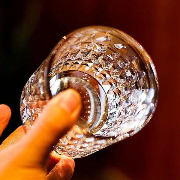 Edo Kiriko Crystal Royale Whisky Glass – Hand-Carved Lead-Free Premium Crystal | European Elegance