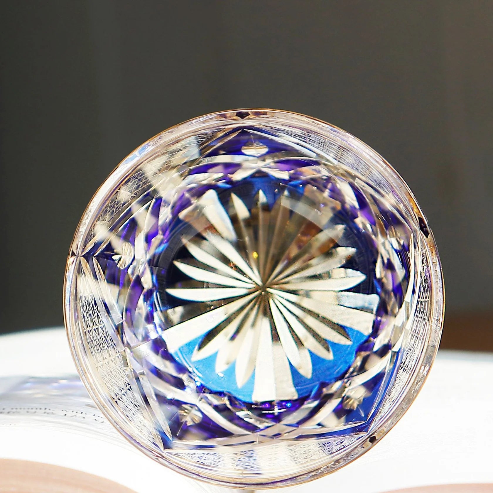 Edo Kiriko Hand-Carved Twisted Crystal Whisky Glass – A Dance of Light and Elegance