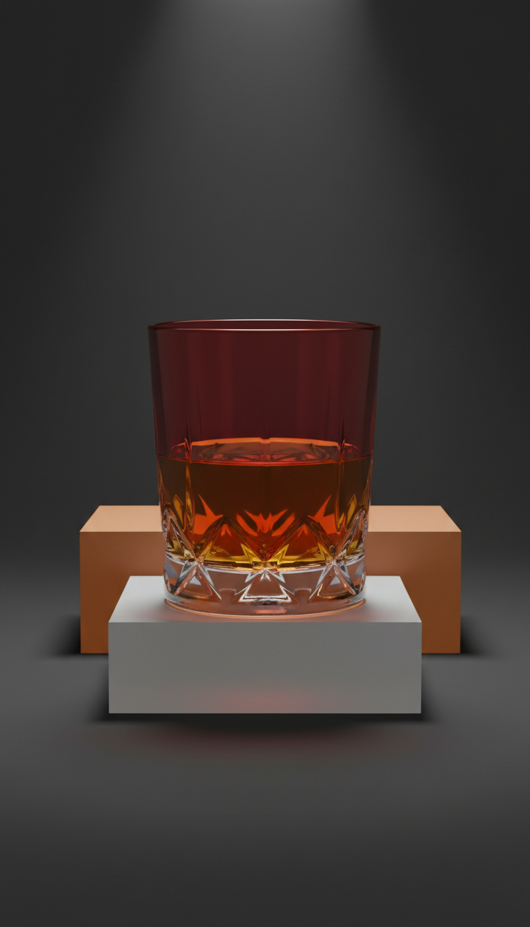 Limited Edition Vermillion Red Cut Tumbler