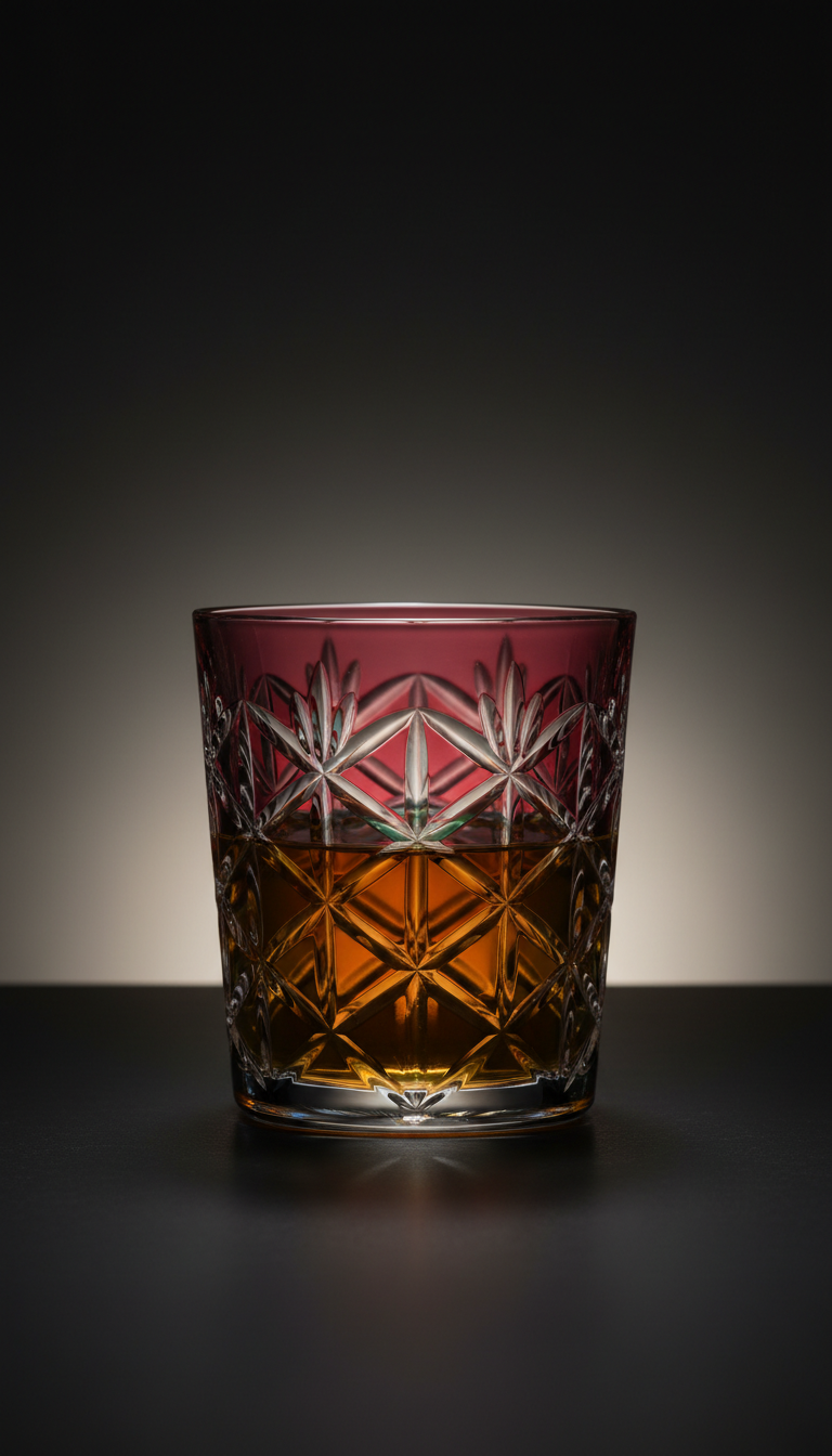 Kagome Pattern Crystal Whiskey Tumbler