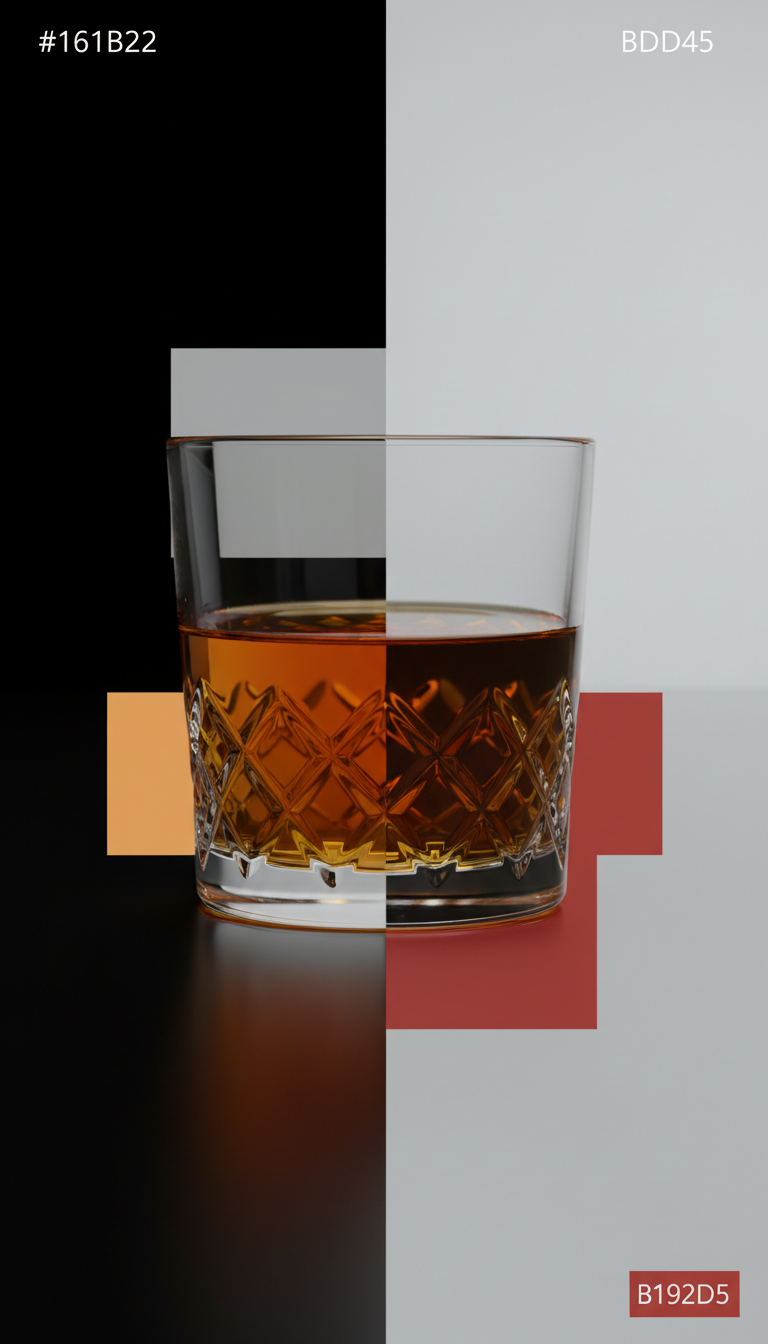 Amber Whiskey Accent Crystal Glass